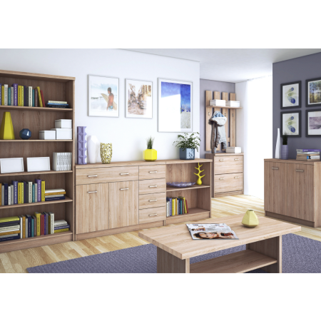 Vitrină 1D1W1S, stejar Sonoma, universal, TOPTY TIP 32 [2]