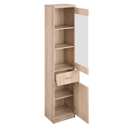Vitrină 1D1W1S, stejar Sonoma, universal, TOPTY TIP 32 [1]