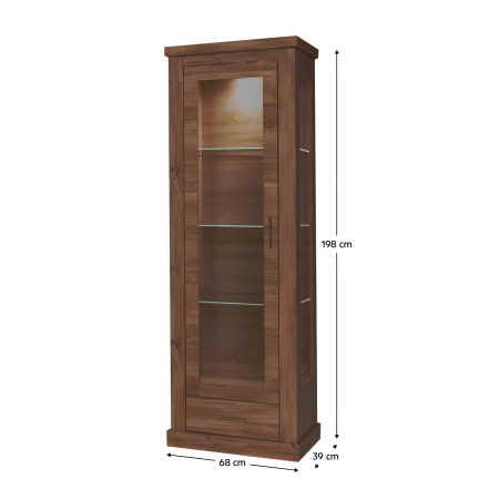 Vitrină AR2, stejar stirling, HILARD [1]