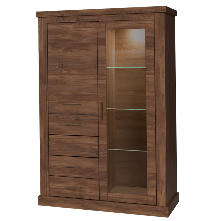 Bucatarie - Vitrină AR3, stejar stirling, HILARD