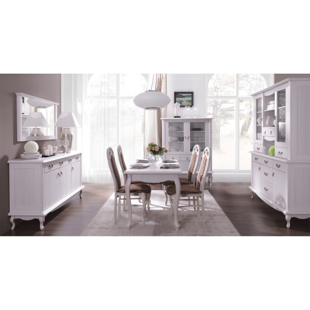 Vitrină DA4, pin alb, VILAR [3]