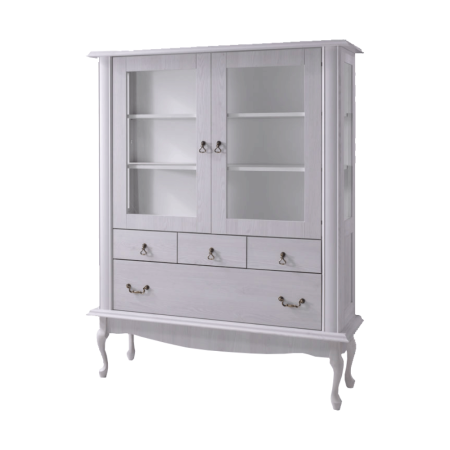 Bucatarie - Vitrină DA5, pin alb, VILAR