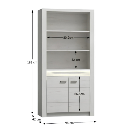 Vitrină, frasin alb, INFINITY I-05 [1]