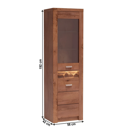 Vitrină, frasin deschis, INFINITY I-04 [1]