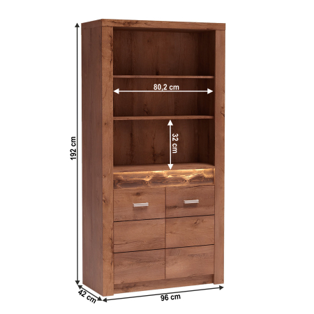 Vitrină, frasin deschis, INFINITY I-05 [1]