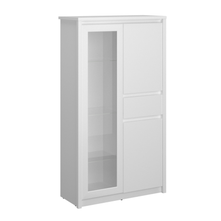 Toate Produsele - Vitrină joasă 2D1W1S, albă, ERODIN