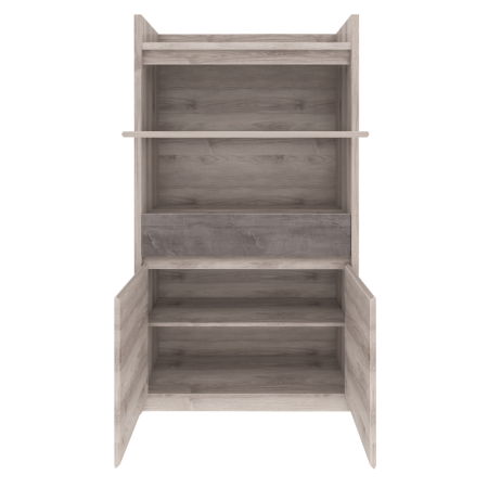 Vitrină joasă 2D1W1S, castan Nairobi / onix, JESI NEW [4]