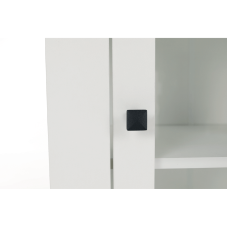 Vitrină MZ4, alb / stejar grand, LEON [17]