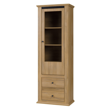 Bucatarie - Vitrină MZ4, stejar grand, LEON