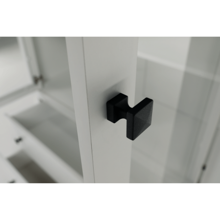 Vitrină MZ5, alb / stejar grand, LEON [15]