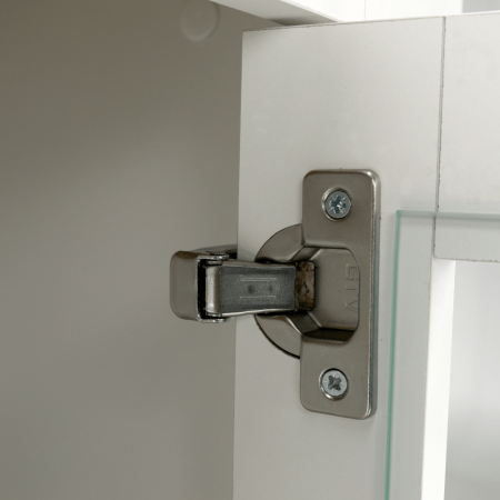 Vitrină MZ5, alb / stejar grand, LEON [14]