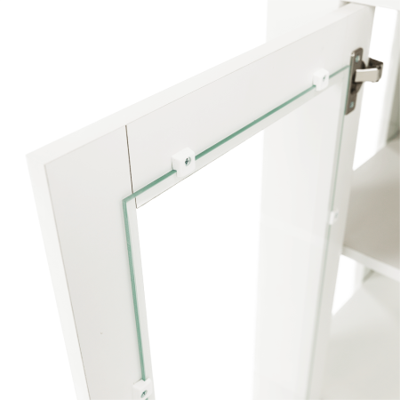 Vitrină MZ6, alb / stejar grand, LEON [13]