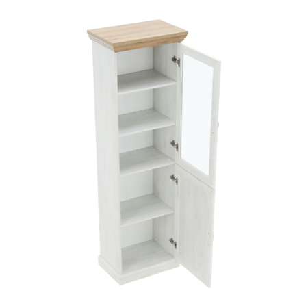 Vitrină, pin nordic/stejar sălbatic, ROYAL W1D [9]