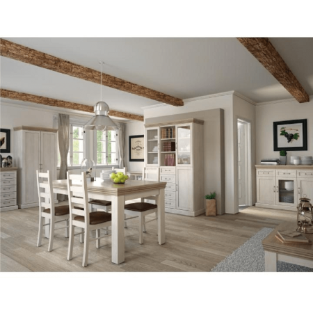 Vitrină, pin nordic/stejar sălbatic, ROYAL W1D [11]