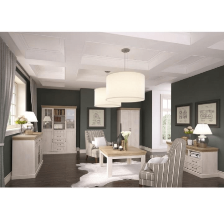 Vitrină, pin nordic/stejar sălbatic, ROYAL W2D [10]