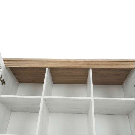 Vitrină, pin nordic/stejar sălbatic, ROYAL W2D [20]