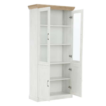 Vitrină, pin nordic/stejar sălbatic, ROYAL W4D [10]