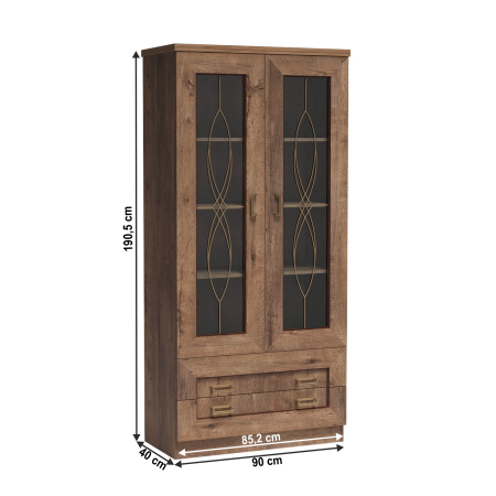 Vitrină, stejar lefkas, TEDY Typ T8 [1]