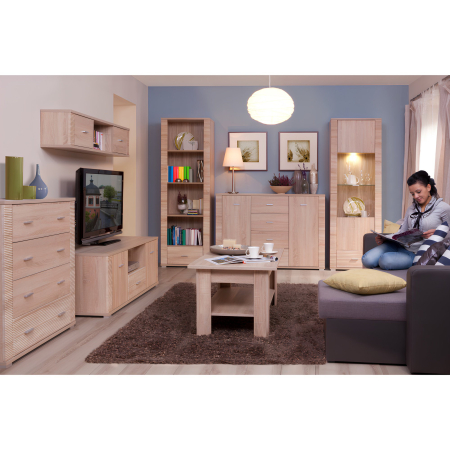 Vitrină tip 5, stejar sonoma, GRAND [3]