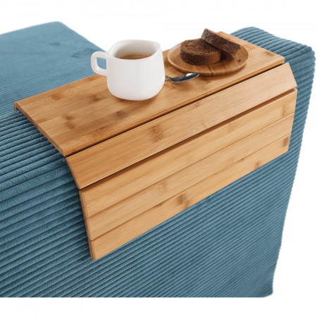 Zonă de depozitare/cotieră flexibilă canapea, bambus, natural, ALTE [2]