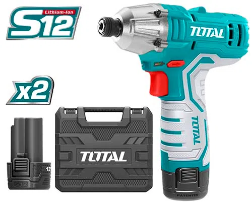 Masina de insurubat cu impact si acumulator 12V-1.5Ah Li-Ion (2 acumulatori) - Hex 1/4 [2]