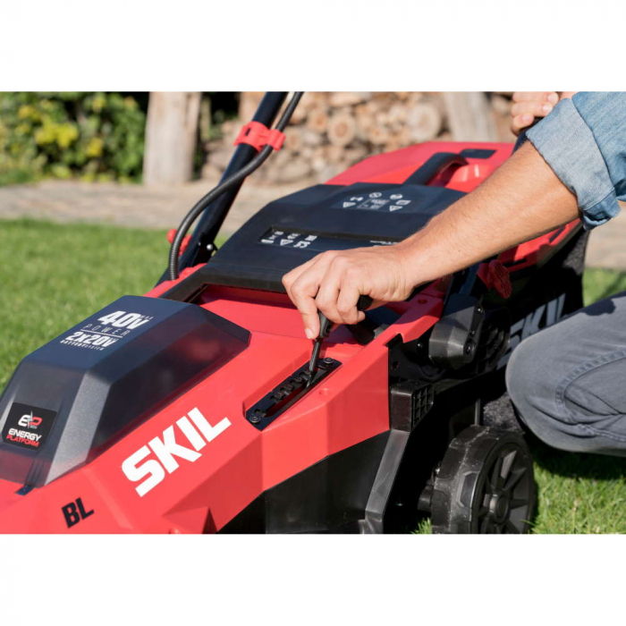 Masina de tuns iarba, SKIL 0140 BA, 43cm, Brushless, cu acumulatori si incarcator [9]