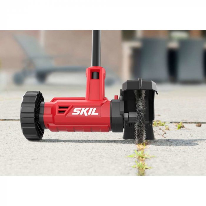 Perie electrica pentru buruieni SKIL 0660 AA, viteza 1500 rpm, 93-126 cm, 1x Accu, incarcator si perie de metal [3]