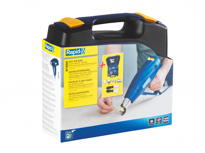 Rapid 5001350, Pistol cu aer cald R1800, 1800 W, debit 250-450 l/min [6]