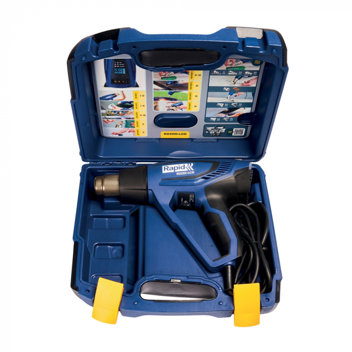 Rapid 5001448, Pistol cu aer cald R2200-LCD, 2200 W, debit 250-500 l/min [9]