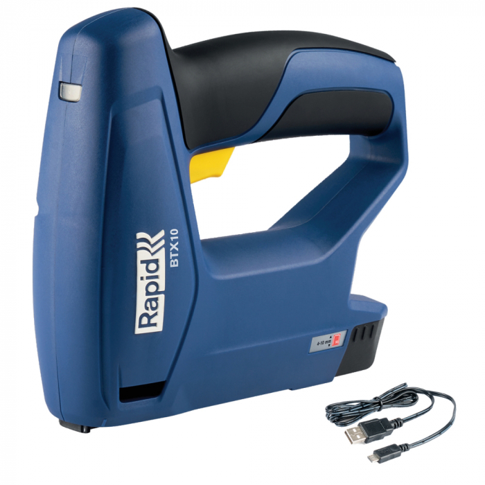 Rapid 5001496, pistol capsator cu acumulator BTX10, functional cu capse No. 53, 4-10 mm [9]