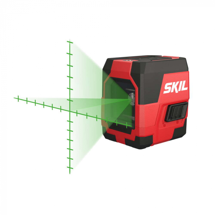 SKIL 1911 DA Nivela laser cu linie în cruce, lumina verde (520 nm), accu Li-Ion, ± 0,5 mm/m, raza actiune 20m, include trepied [10]