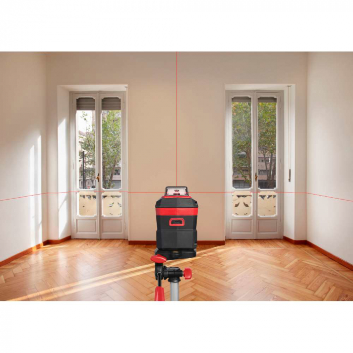 SKIL 1960 DA Nivela laser cu linie în cruce 360°, lumina rosie (635 nm), accu Li-Ion, ± 0,5 mm/m, raza actiune 20m [6]