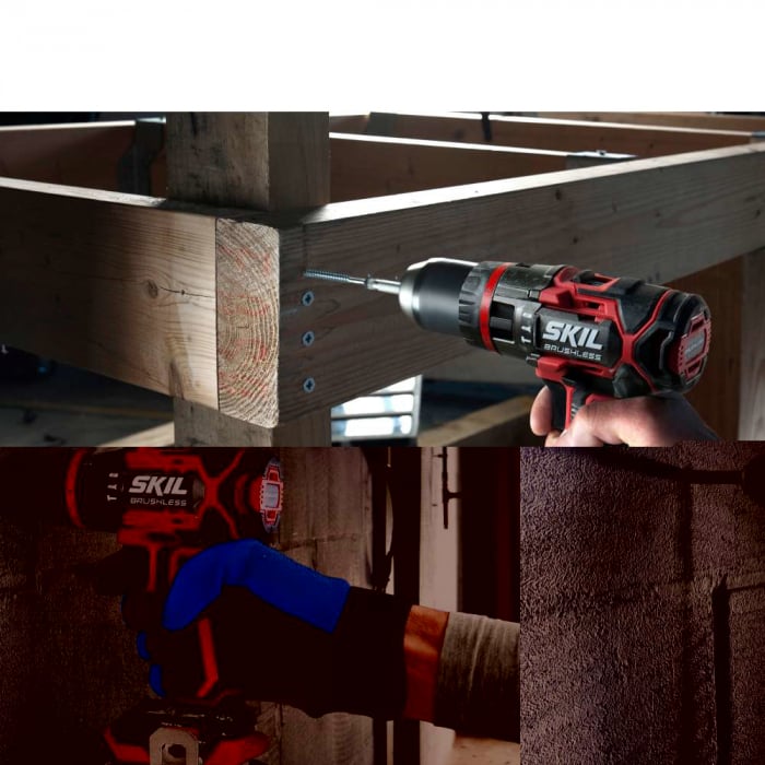 SKIL 3070 HC Masina de gaurit cu percutie 0-480/0-1800 rpm, Brushless, 2x Accu, incarcator si geanta [4]