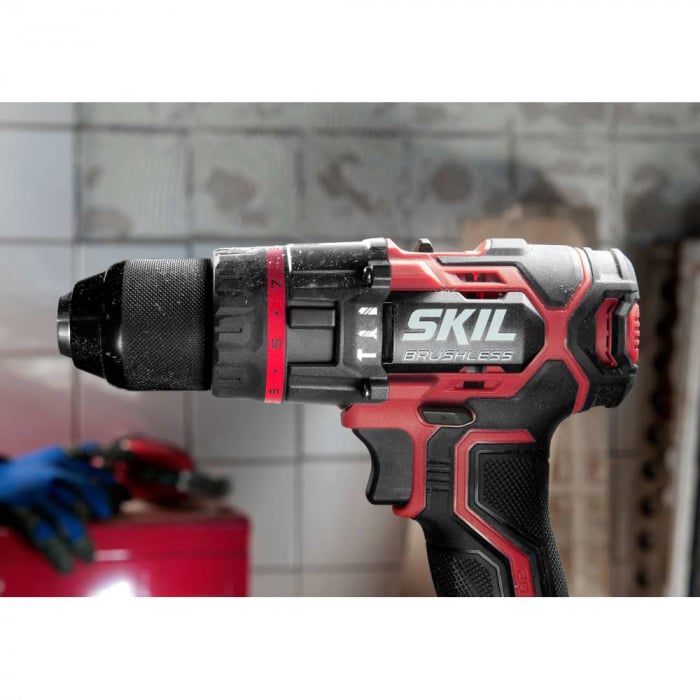 SKIL 3070 HC Masina de gaurit cu percutie 0-480/0-1800 rpm, Brushless, 2x Accu, incarcator si geanta [6]