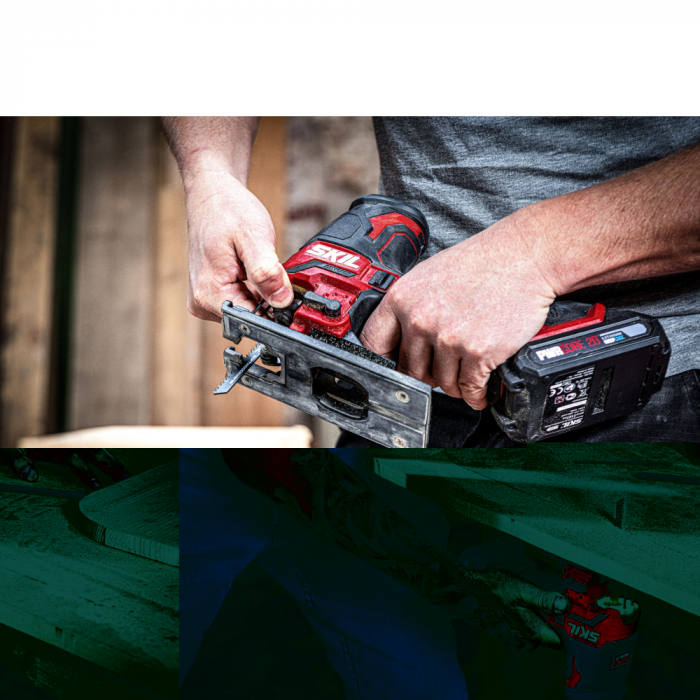 SKIL 3440 JA Pendular cu acumulator, compact Brushless, viteza panza 800-3500 /min, cu accesorii si geanta de transport, doar corpul [3]
