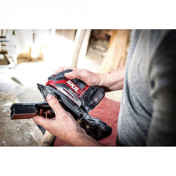 SKIL 3720 CD Slefuitor cu acumulator compact Brushless, turatie 10.500 /min, cu 24 de foi de slefuire+accesorii speciale de slefuire, doar corpul [3]