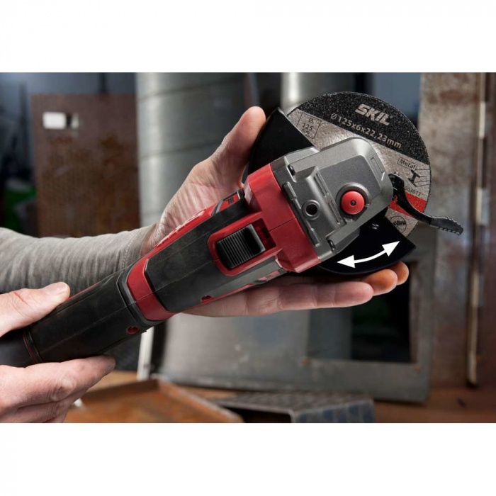 SKIL 3930 DA Polizor unghiular cu acumulator, 8.500rpm, 22mm, 1xAccu, incarcator si geanta [8]