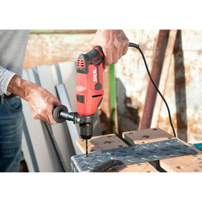 SKIL 6745 GA Masina de gaurit cu percutie, 1,050 W, 0-1200/0-3200 rpm, cu geanta de transport si 10x burghie [7]