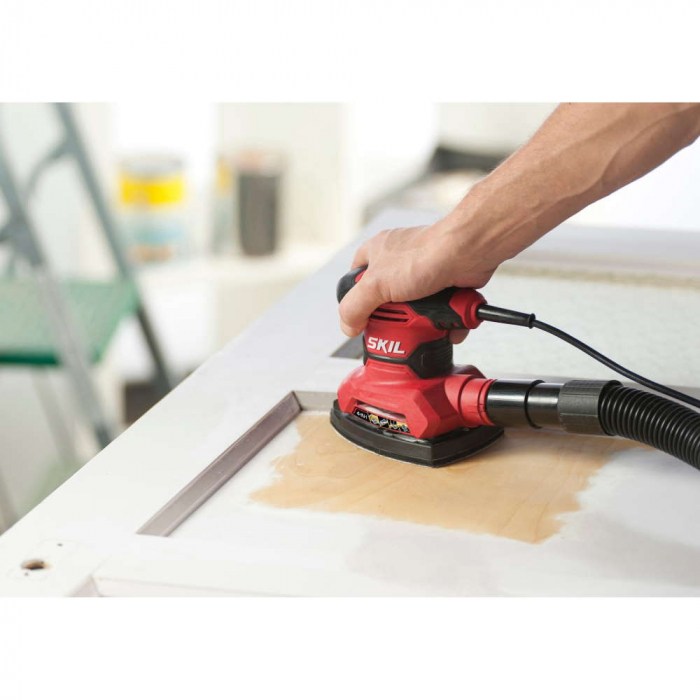 SKIL 7261 AA Slefuitor cu zgomot şi vibraţii reduse, 15x foi de slefuire si 3x accesorii speciale de slefuire [12]