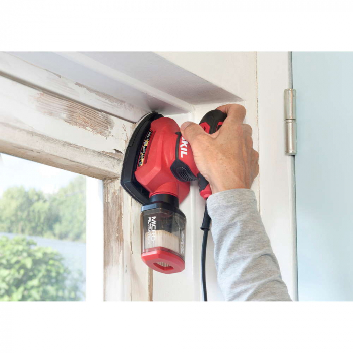 SKIL 7261 AA Slefuitor cu zgomot şi vibraţii reduse, 15x foi de slefuire si 3x accesorii speciale de slefuire [11]