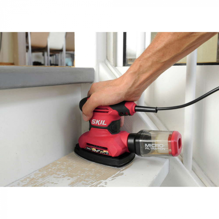 SKIL 7261 AA Slefuitor cu zgomot şi vibraţii reduse, 15x foi de slefuire si 3x accesorii speciale de slefuire [6]