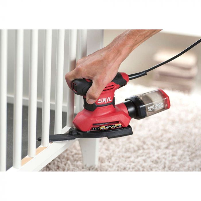 SKIL 7261 AA Slefuitor cu zgomot şi vibraţii reduse, 15x foi de slefuire si 3x accesorii speciale de slefuire [10]
