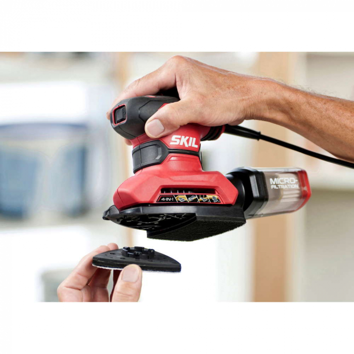 SKIL 7261 AA Slefuitor cu zgomot şi vibraţii reduse, 15x foi de slefuire si 3x accesorii speciale de slefuire [5]
