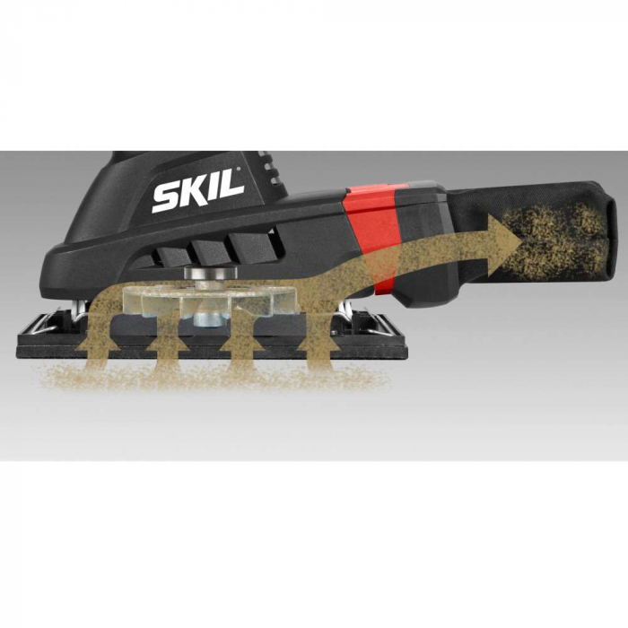 SKIL 7347 AA Slefuitor cu vibratii, 160 W, 2mm miscare slefuire, sac praf, 3 foi de hartie [4]