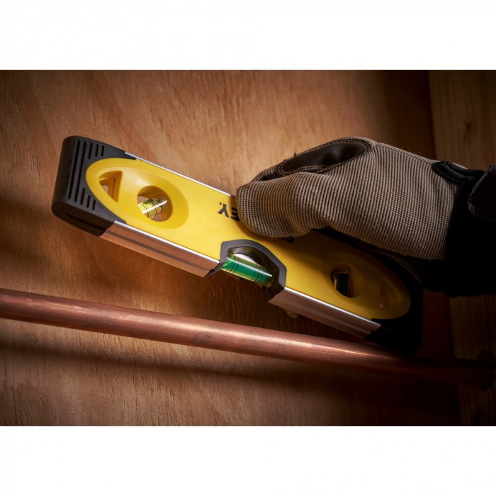 Stanley 0-43-511, nivela torpedo, din aluminiu, 23 cm, 3 fiole blister [5]