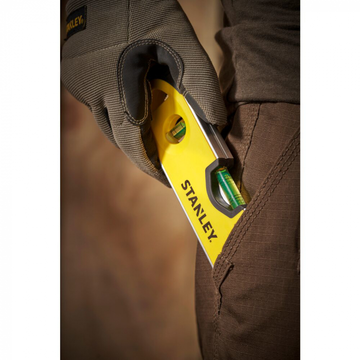 Stanley 0-43-511, nivela torpedo, din aluminiu, 23 cm, 3 fiole blister [6]