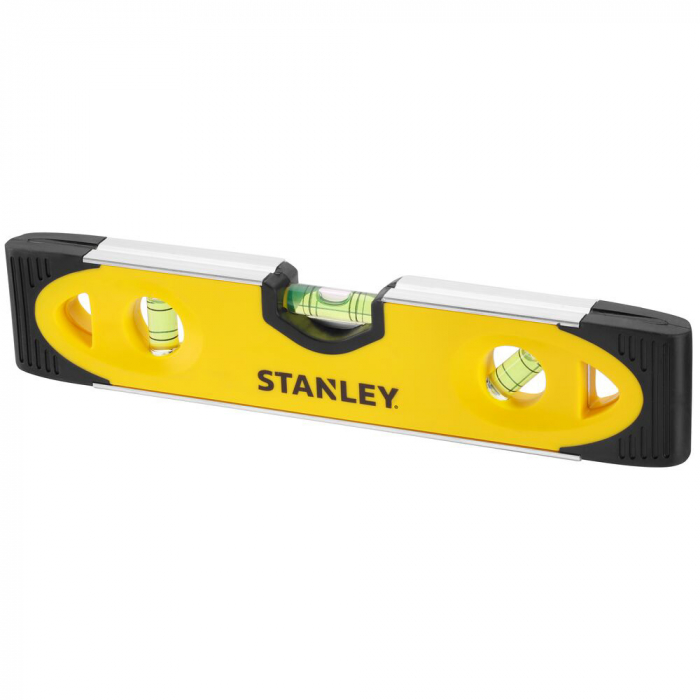Stanley 0-43-511, nivela torpedo, din aluminiu, 23 cm, 3 fiole blister [2]