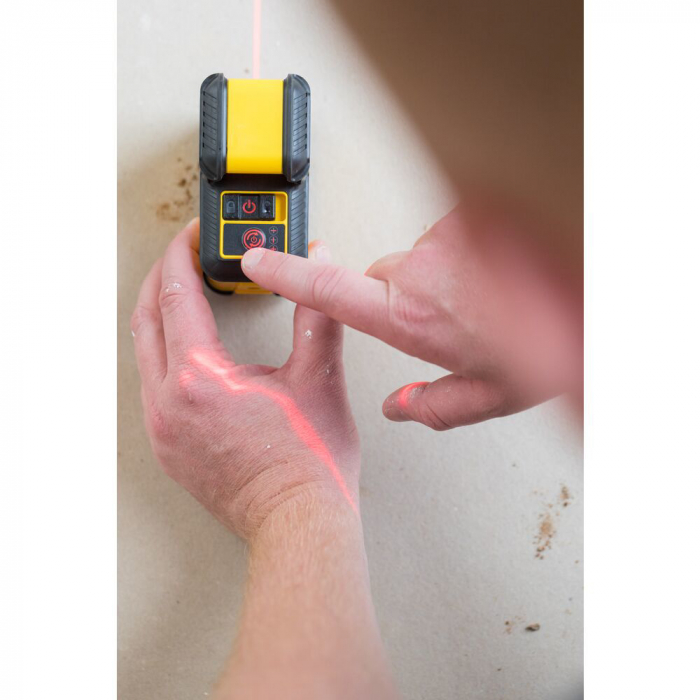 Stanley STHT77640-1, nivela laser Cross 360°, cu linie in cruce, lumina rosie (630 nm), prindere trepied 1/4", 4x1.5V AA, ± 0.5mm/m, raza actiune 20m, trepied [6]