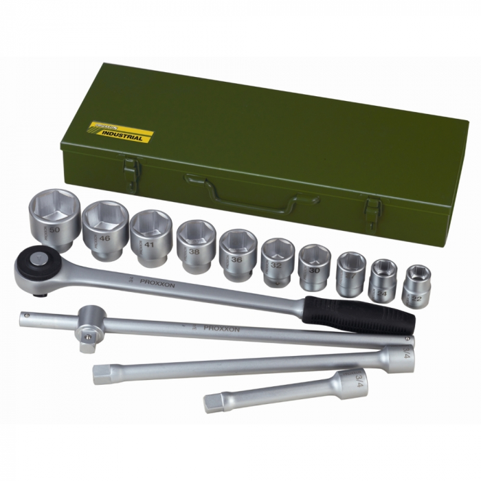 Trusa chei tubulare 3/4" pentru camioane, Proxxon 23300, 14 piese [2]