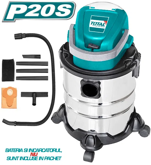 Suflante aer cald si aspiratoare - Aspirator 20L- 8.0KPa - Li-Ion - 20V NEW